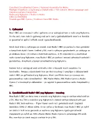 Cynulliad Cenedlaethol Cymru / National