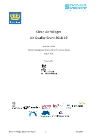 Defra Air Quality Grant Scheme 2018/19 Summary Report