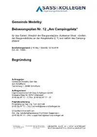 Gemeinde Medelby Bebauungsplan Nr. 12 „Am