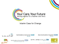 Interim Case for Change