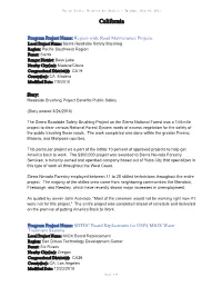 List of ARRA Projects in California