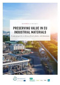 Preserving Value in EU Industrial Materials