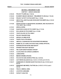 ROADWAY DESIGN GUIDELINES English Revised