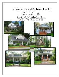 Rosemount Mciver Park Guidelines (PDF)