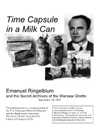 Time Capsule in a Milkcan