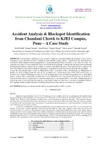 Accident Analysis & Blackspot Identification From