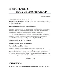 H-Wpl Readers Book Discussion Group
