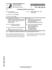 Organometallic Compounds Suitable for Use in Vapor Deposition Processes