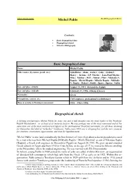Pablo Bio-Bibliographical Sketch