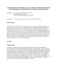 Summary Report of Baseline Surveys for Benthic and Fish Communities in the Fagamalo No-Take Marine Protected Area, American Samoa