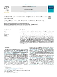 Foreland Uplift During Flat Subduction Insights from the Peruvian Andes