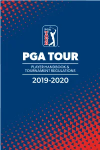 2019-20 PGA TOUR Player Handbook
