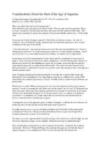 Considerations About the Start of the Age of Aquarius by Sepp Rothwangl, First Published at CEP –245.523 in January 2002, Updated at 23.1.2020 CEP -239.290