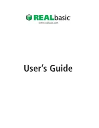 Realbasic 2006 User's Guide