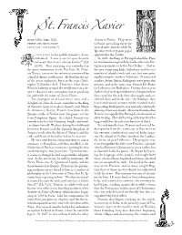 St. Francis Xavier ~ Page 2