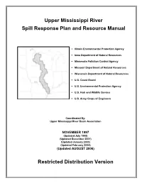 UMR Spill Response Plan and Resource Manual