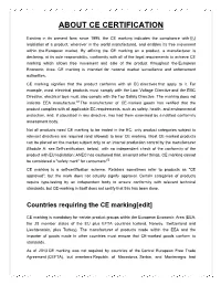 About Ce Certification
