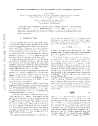 Arxiv:2009.05616V2 [Hep-Ph] 18 Oct 2020 ± ± Bution from the Decays K → Π A2π (Considered in [1]) 2 0 0 Mrα Followed by the Decay A2π → Π Π [7]