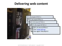 Delivering Web Content