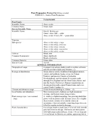 Draft Plant Propagation Protocol