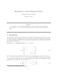 Eigenvalues of a Special Tridiagonal Matrix