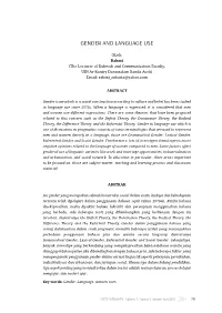 Gender and Language Use