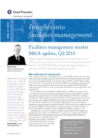 Insights Into Facilities Management
