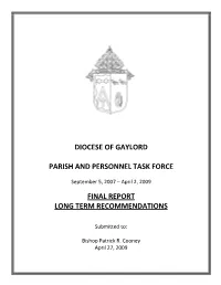 Parish and Personnel Task Force Report
