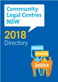2018 CLCNSW Directory.Pdf