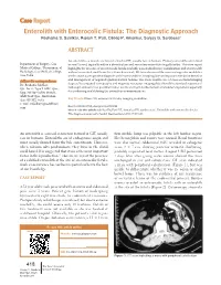 Enterolith with Enterocolic Fistula: the Diagnostic Approach Reshama S