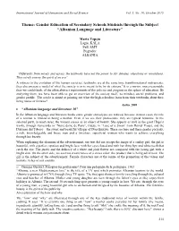 Albanian Language and Literature”