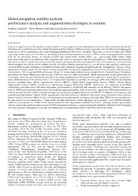 Global Navigation Satellite Systems Performance Analysis And