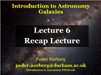 Lecture 6 Recap Lecture