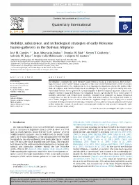 Mobility, Subsistence, and Technological Strategies of Early Holocene Hunter-Gatherers in the Bolivian Altiplano