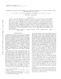 Numerical Color-Magnitude Diagram Analysis of SDSS Data And