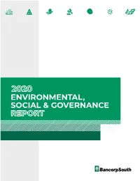 2020 Environmental, Social & Governance Report