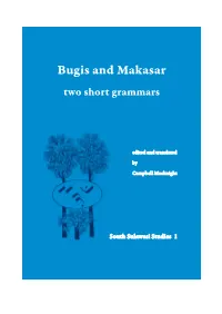 Bugis and Makasar Two Short Grammars