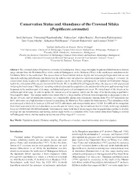 Conservation Status of Propithecus Coronatus