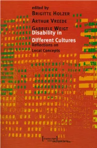 Disability in Different Cultures Reflections on Local Concepts