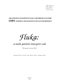 FLUKA Manual