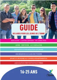 Guide Des Aides Pour Les Jeunes De L'yonne