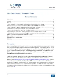 Late Onset Sepsis / Meningitis Event Protocol 2021