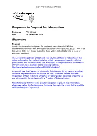 Response to Request for Information