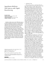 SPACEBORNE REFLECTOR SAR SYSTEMS with DIGITAL BEAMFORMING 3475 Fig
