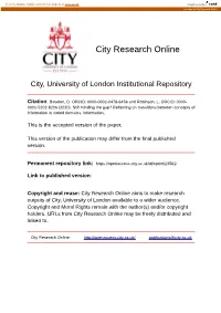 Still Minding the Gap? Reflecting on Transitions Between Concepts of Information in Varied Domains