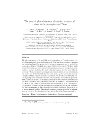 The Neutral Photochemistry of Nitriles, Amines and Imines in the Atmosphere of Titan