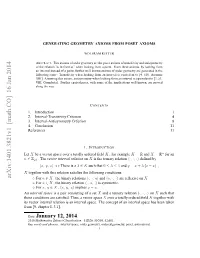 Generating Geometry Axioms from Poset Axioms
