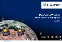 Monitoring Weather and Climate from Space