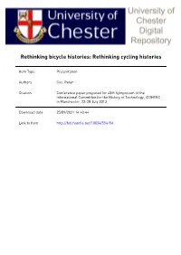 This Work Has Been Submitted to Chesterrep – the University of Chester’S Online Research Repository