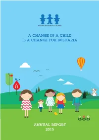 A Change in a Child Is a Change for Bulgaria Annual Report 2015